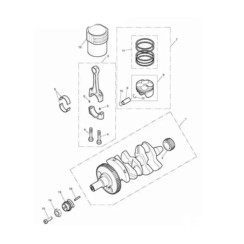 Vilebrequin Bielles Pistons Chemises