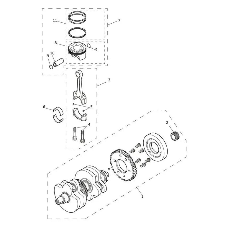 Vilebrequin, Pistons, Chemises, Bielles Bonneville T120 Black VIN AD0139 à CM2827