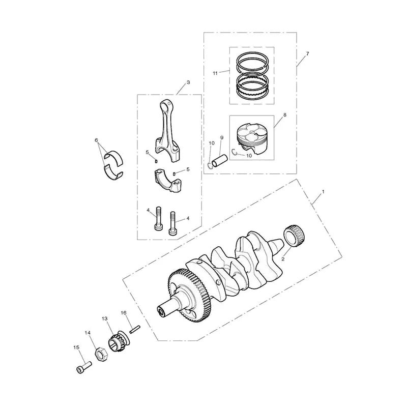 Vilebrequin, Pistons, Chemises, Bielles Tiger Sport 800 Tour Micro-Fiche