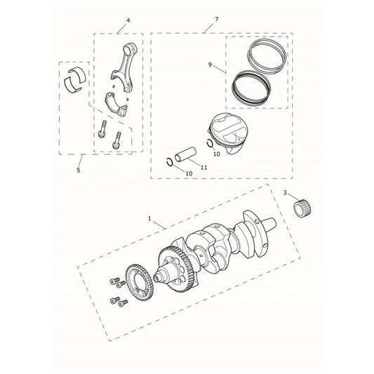 Vilebrequin, Pistons, Chemises, Bielles Tiger 1200 Alpine Micro-Fiche