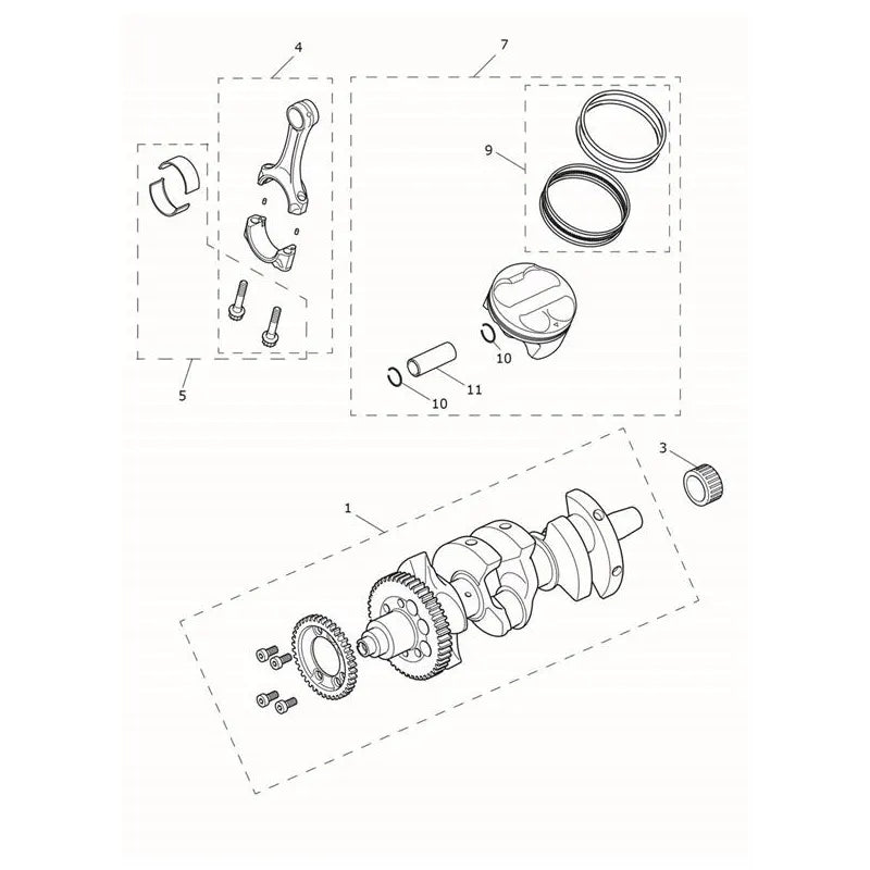 Vilebrequin, Pistons, Chemises, Bielles Tiger 1200 Desert Micro-Fiche
