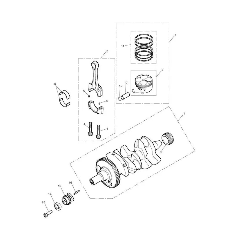Vilebrequin, Pistons, Chemises, Bielles Trident 800 Micro-Fiche