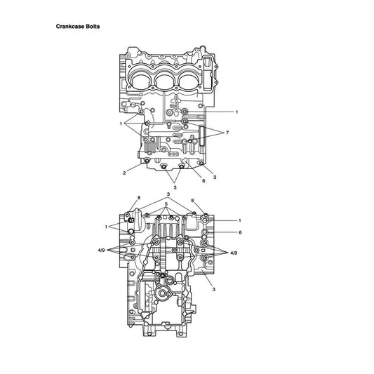 Vis de Carter Moteur Speed Triple 1050 (VIN 210445 à 461331) Micro-Fiche