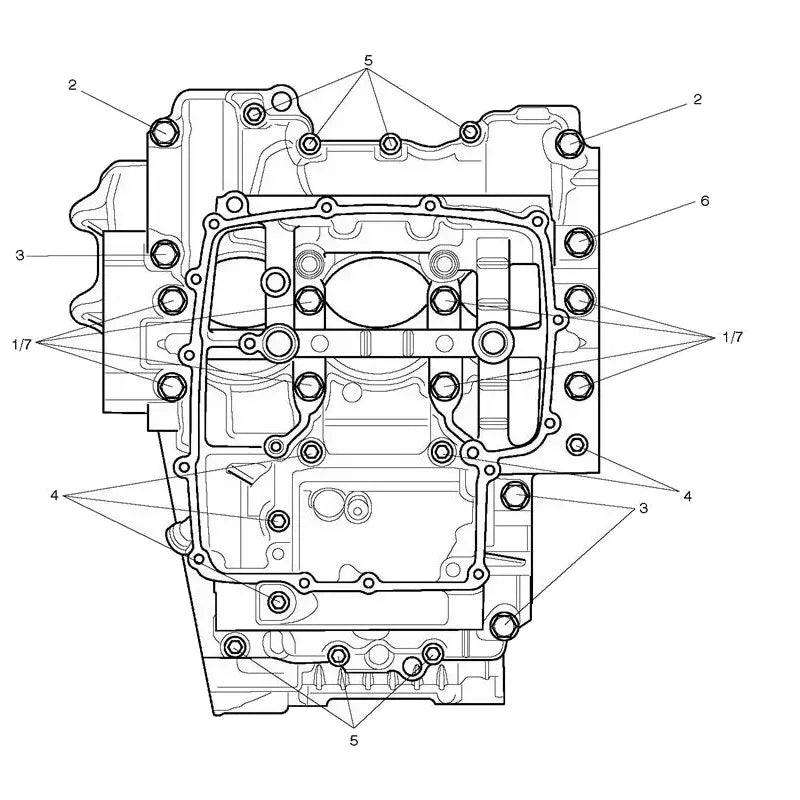 Vis de Carter Moteur Street Triple 765RS (VIN 800262 à 965682)