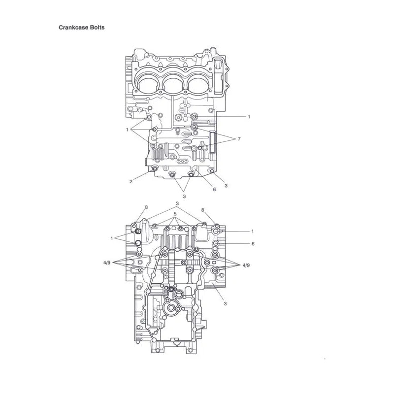 Vis de Carter Moteur Tiger 1050 (VIN 287504 à 570058) Micro-Fiche